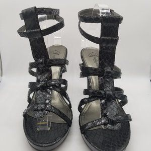 Fergalicious by Fergie Black Gladiator Heels